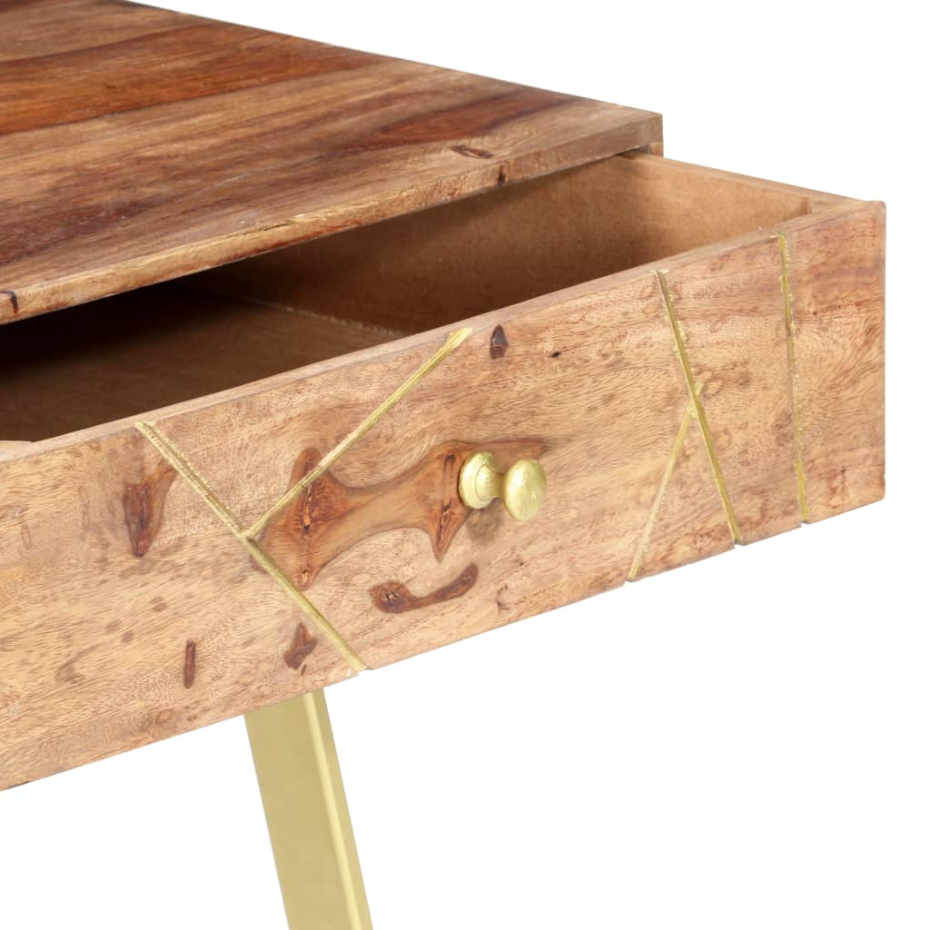 Writing Desk With Drawers 100X55X75 Cm Solid Acacia Wood