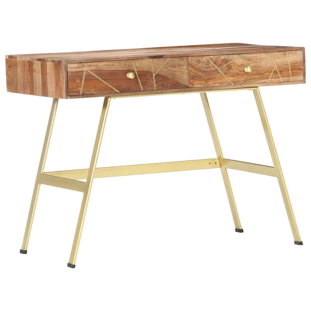 Writing Desk With Drawers 100X55X75 Cm Solid Acacia Wood