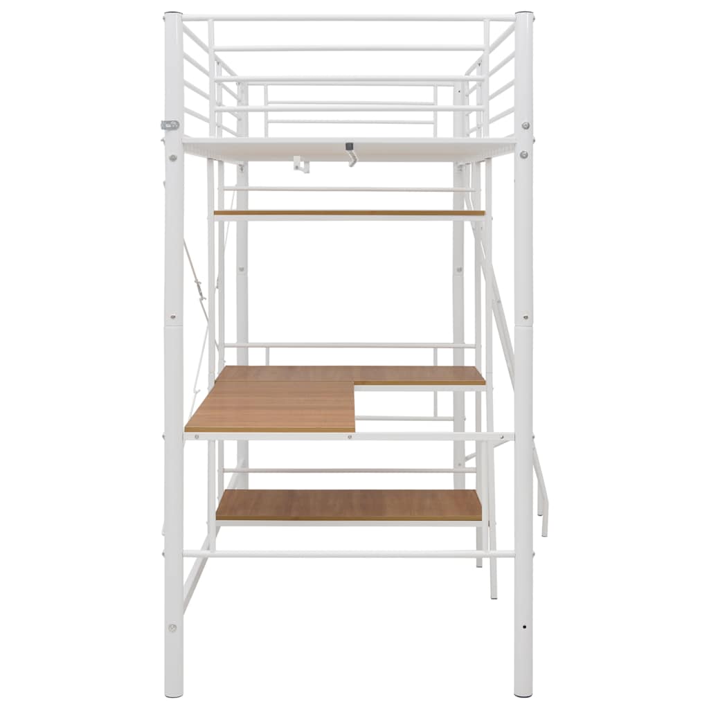 Bunk Bed With Table Without Mattress Metal