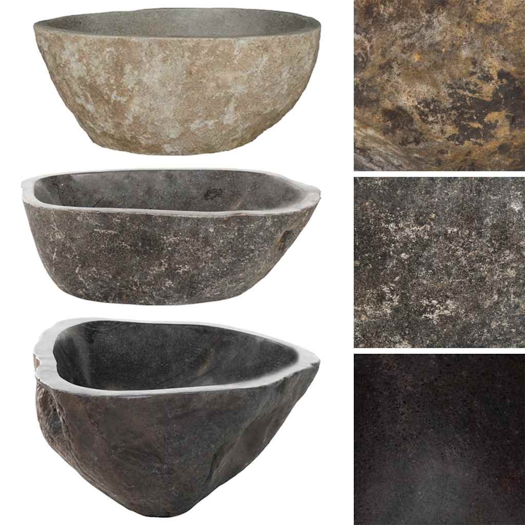 Basin River Stone Oval (37-46)X(29-36) Cm