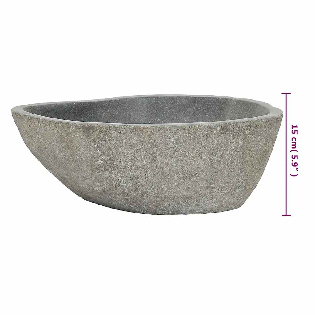 Basin River Stone Oval (37-46)X(29-36) Cm