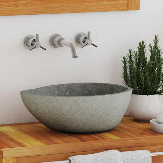 Basin River Stone Oval (37-46)X(29-36) Cm