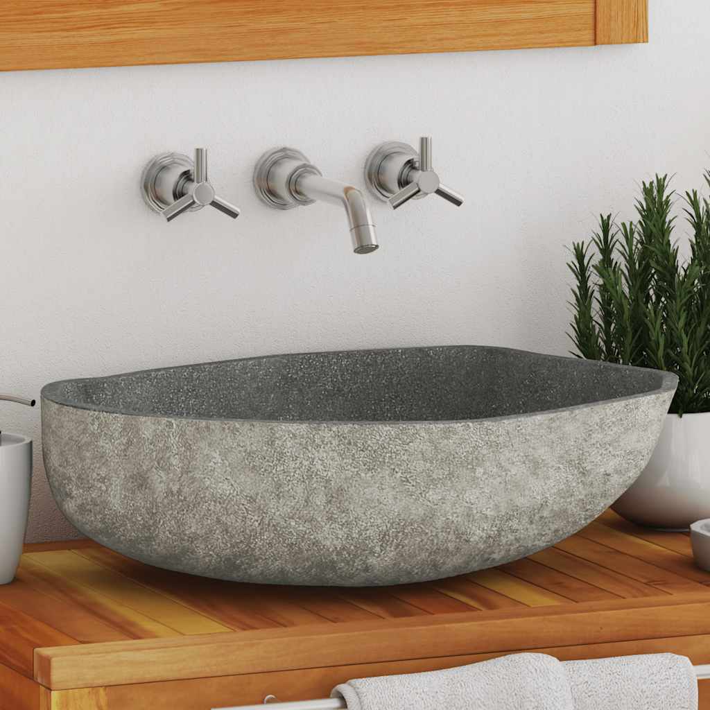 Basin River Stone Oval (37-46)X(29-36) Cm