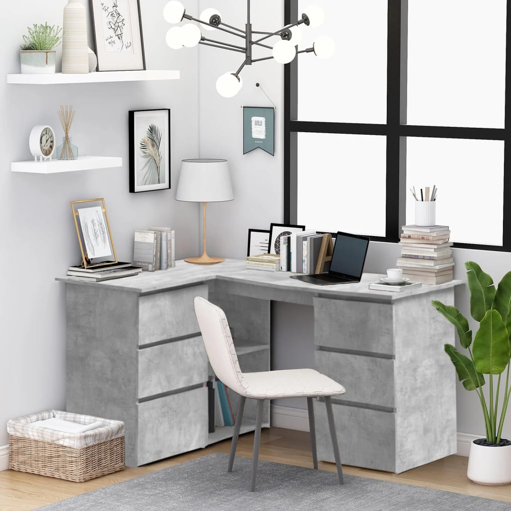 Corner Desk 145X100X76 Cm Engineered Wood
