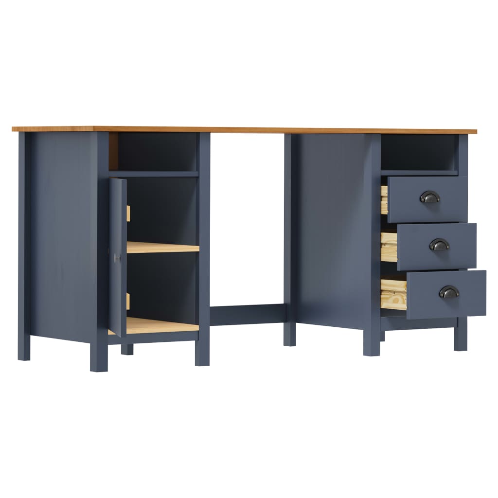 Desk Hill 150X50X74 Cm Solid Pine Wood