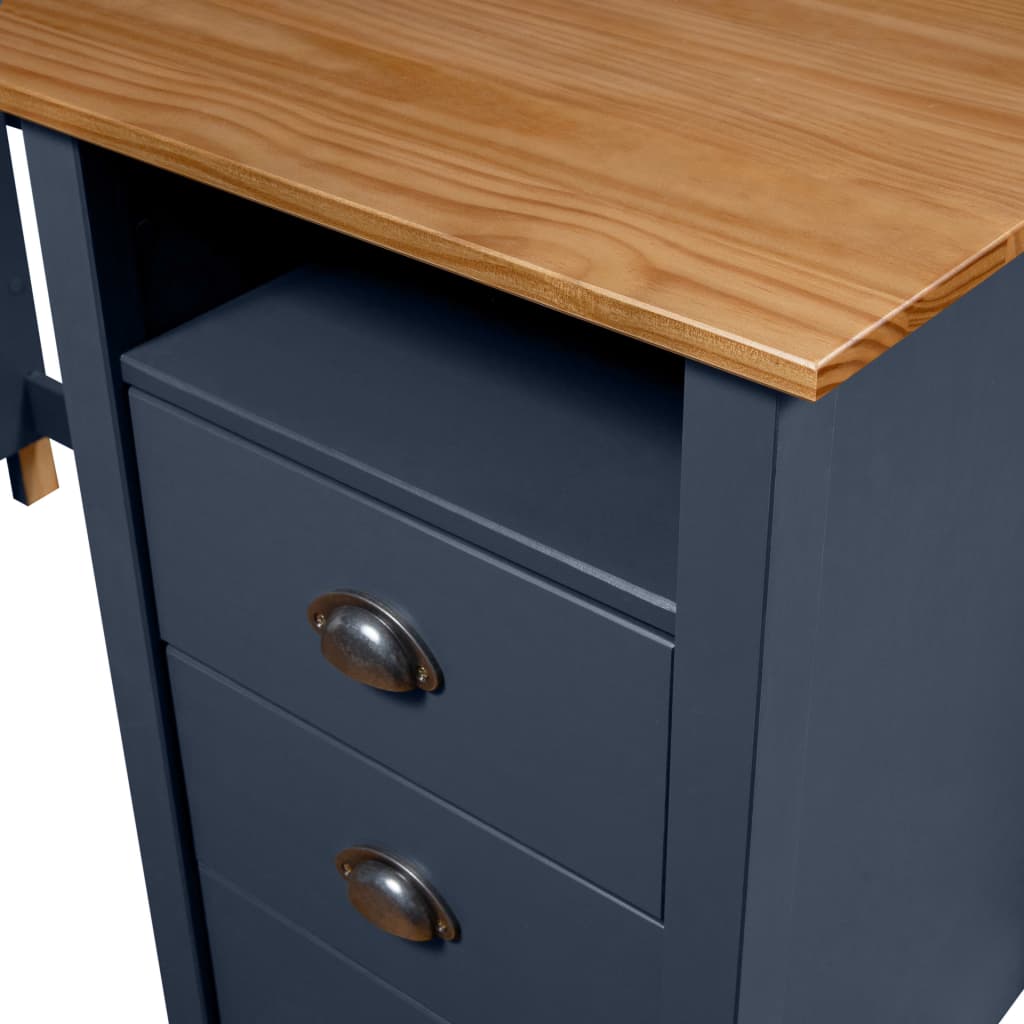 Desk Hill 150X50X74 Cm Solid Pine Wood