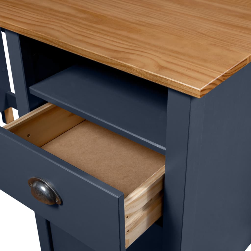 Desk Hill 150X50X74 Cm Solid Pine Wood