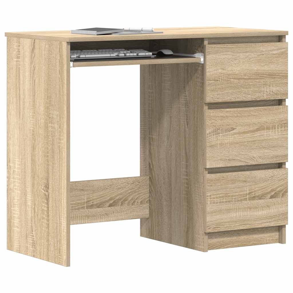 Desk 90X45X76 Cm Engineered Wood