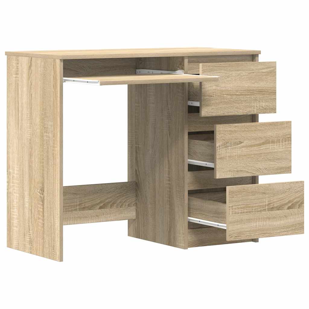 Desk 90X45X76 Cm Engineered Wood