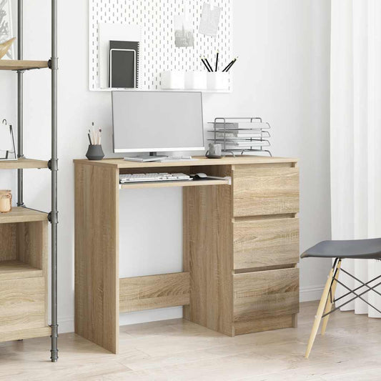 Desk 90X45X76 Cm Engineered Wood