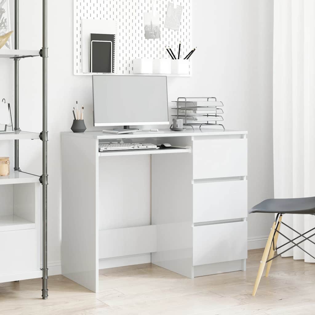 Desk 90X45X76 Cm Engineered Wood