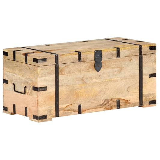 Chest 90X40X40 Cm Solid Mango Wood