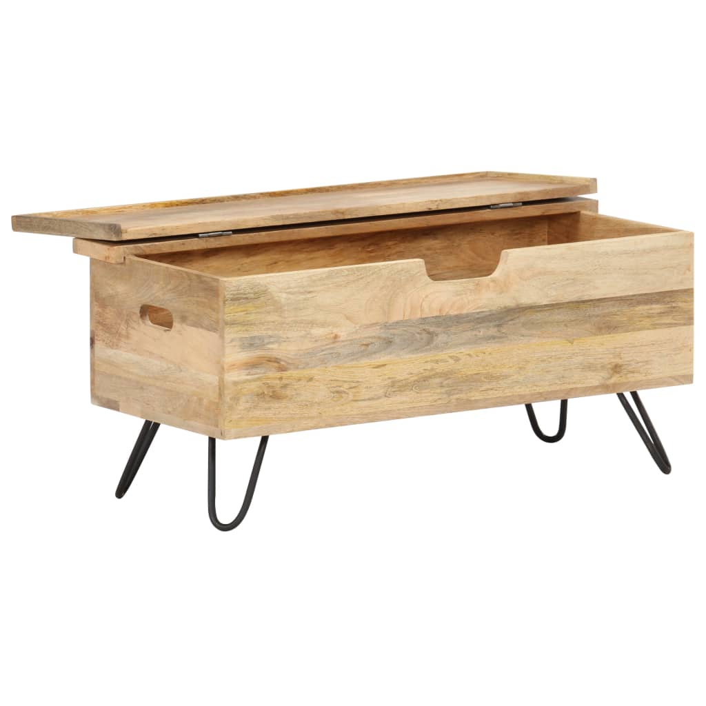 Chest 90X40X45 Cm Solid Mango Wood