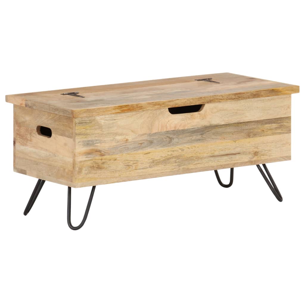 Chest 90X40X45 Cm Solid Mango Wood