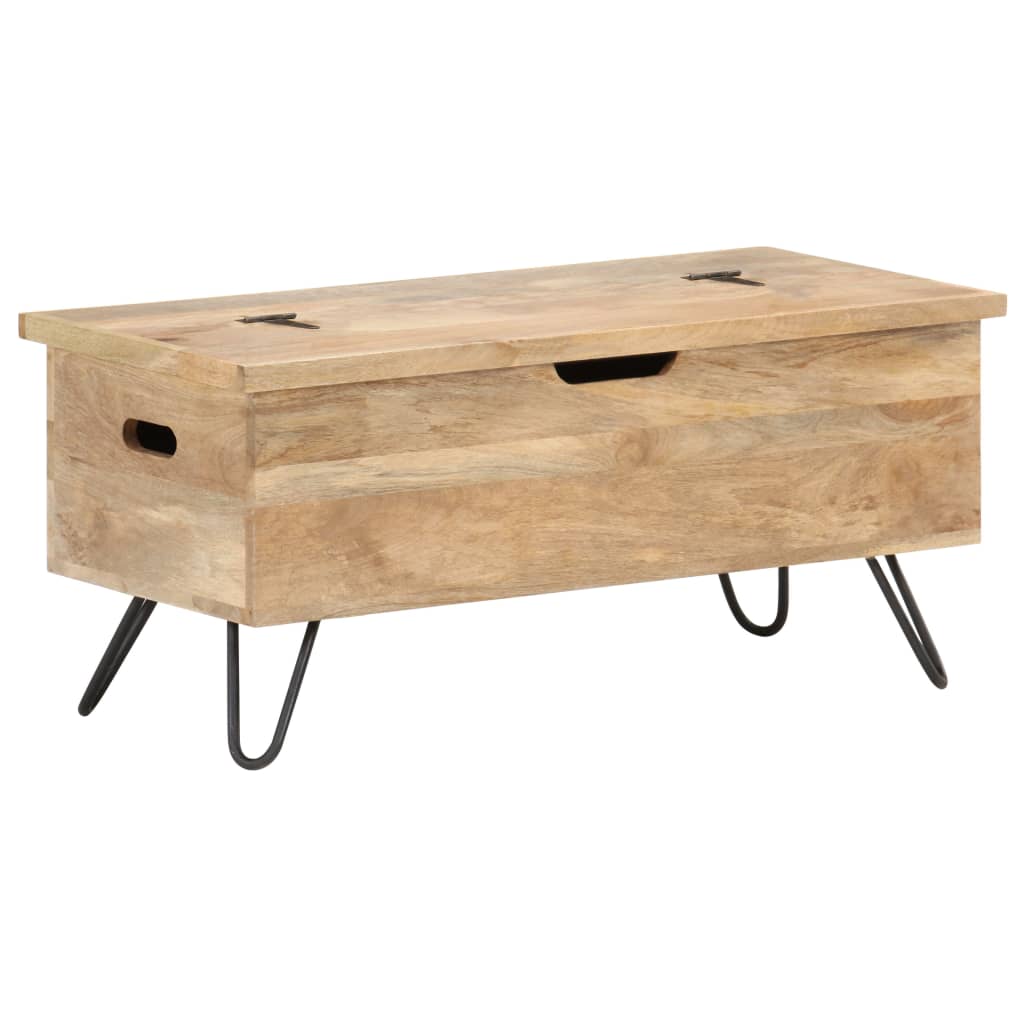 Chest 90X40X45 Cm Solid Mango Wood