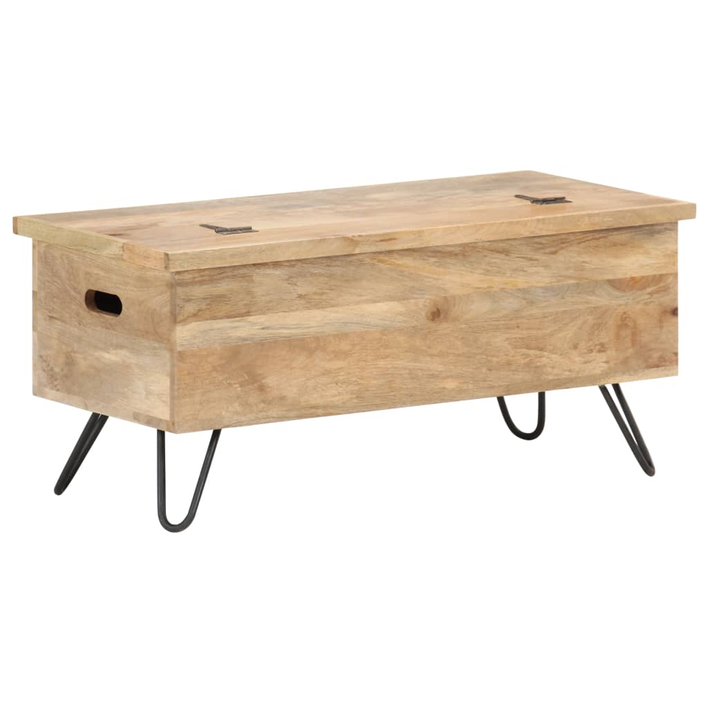 Chest 90X40X45 Cm Solid Mango Wood