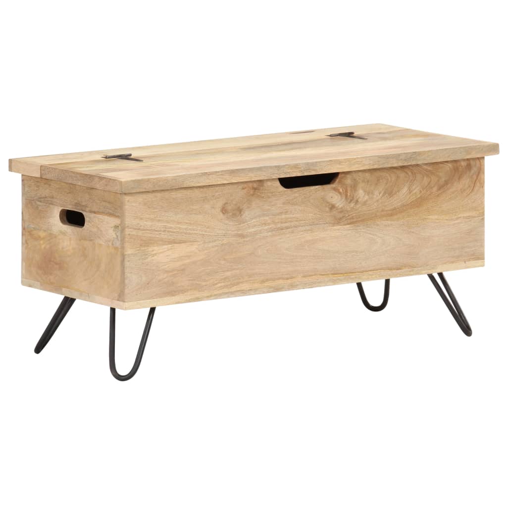 Chest 90X40X45 Cm Solid Mango Wood