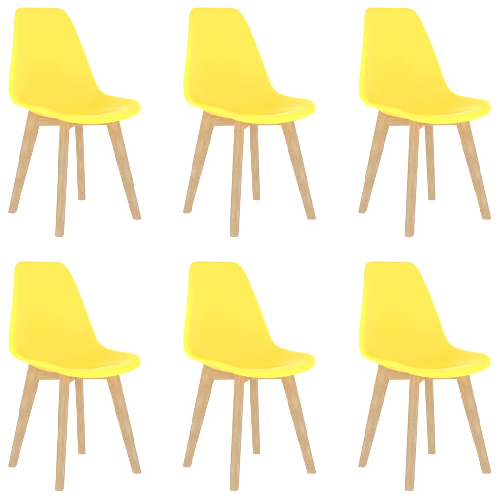 Dining Chairs 6 Pcs Plastic