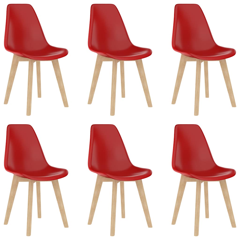 Dining Chairs 6 Pcs Plastic