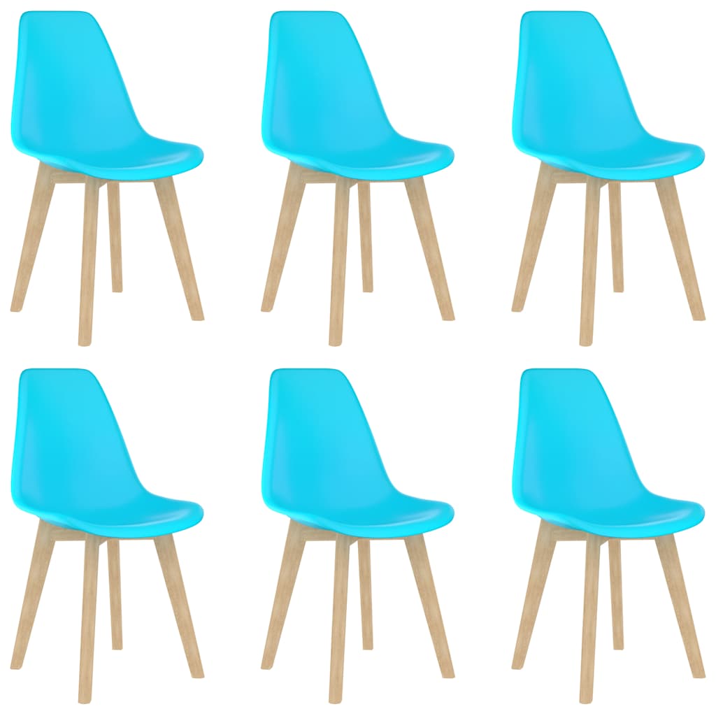 Dining Chairs 6 Pcs Plastic