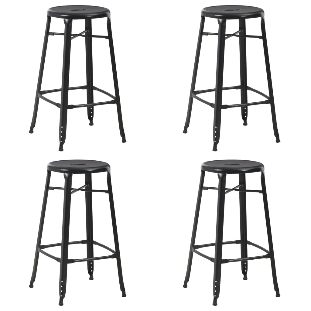 Bar Stools 4 Pcs Steel