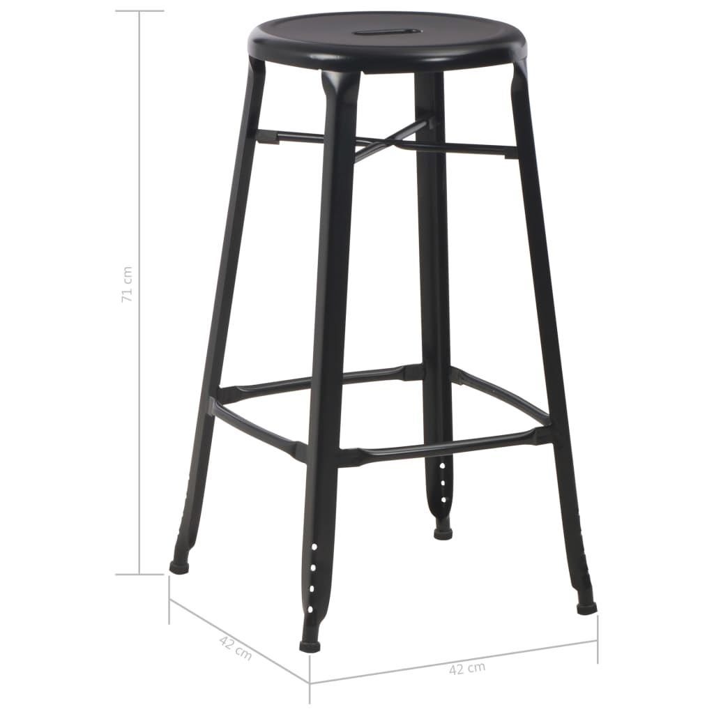 Bar Stools 4 Pcs Steel
