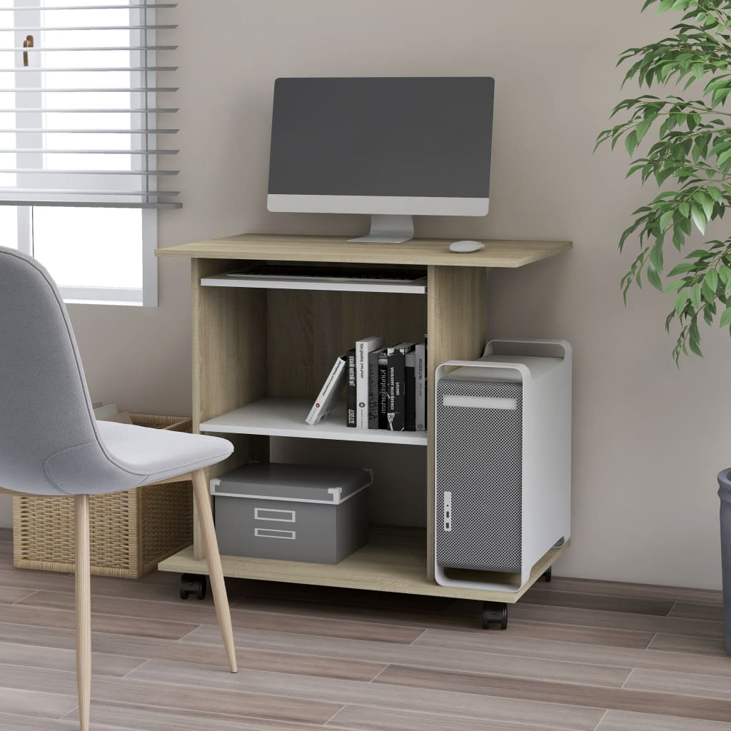 Computer Desk 80X50X75 Cm Engineered Wood