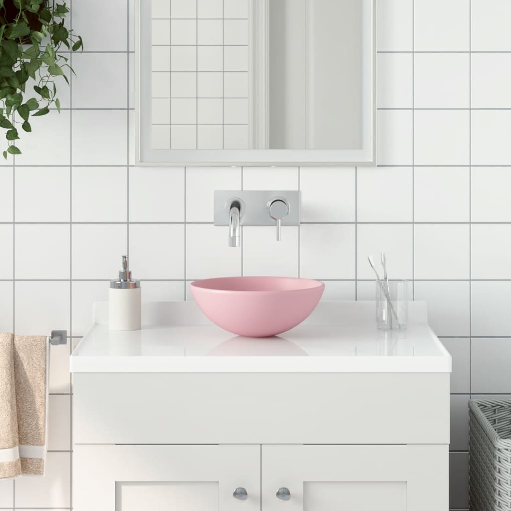 Bathroom Sink Ceramic Round