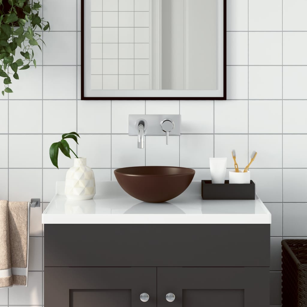 Bathroom Sink Ceramic Round