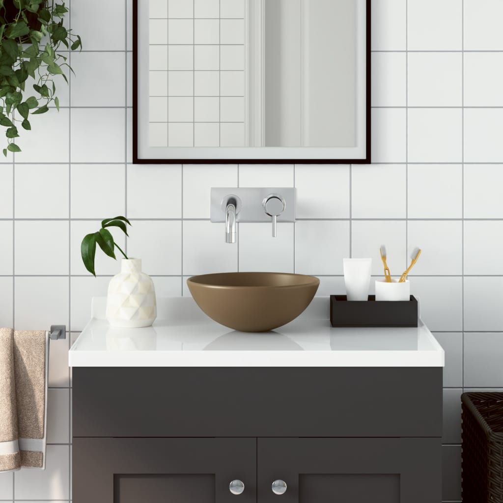 Bathroom Sink Ceramic Round