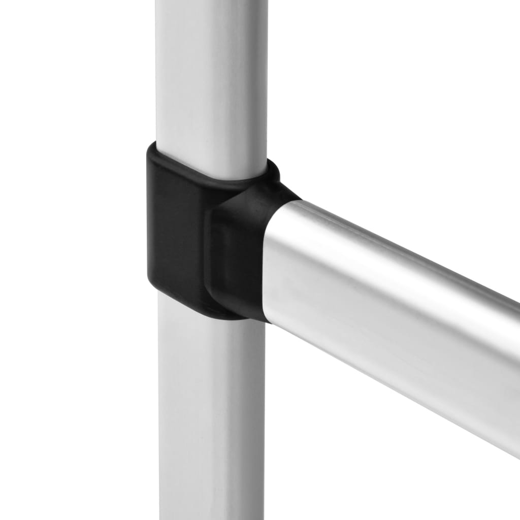 Telescopic Wardrobe System With Rods Aluminium