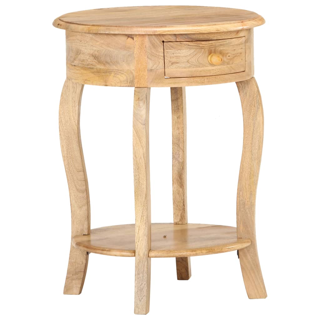 Side Table 37X37X61 Cm Solid Mango Wood