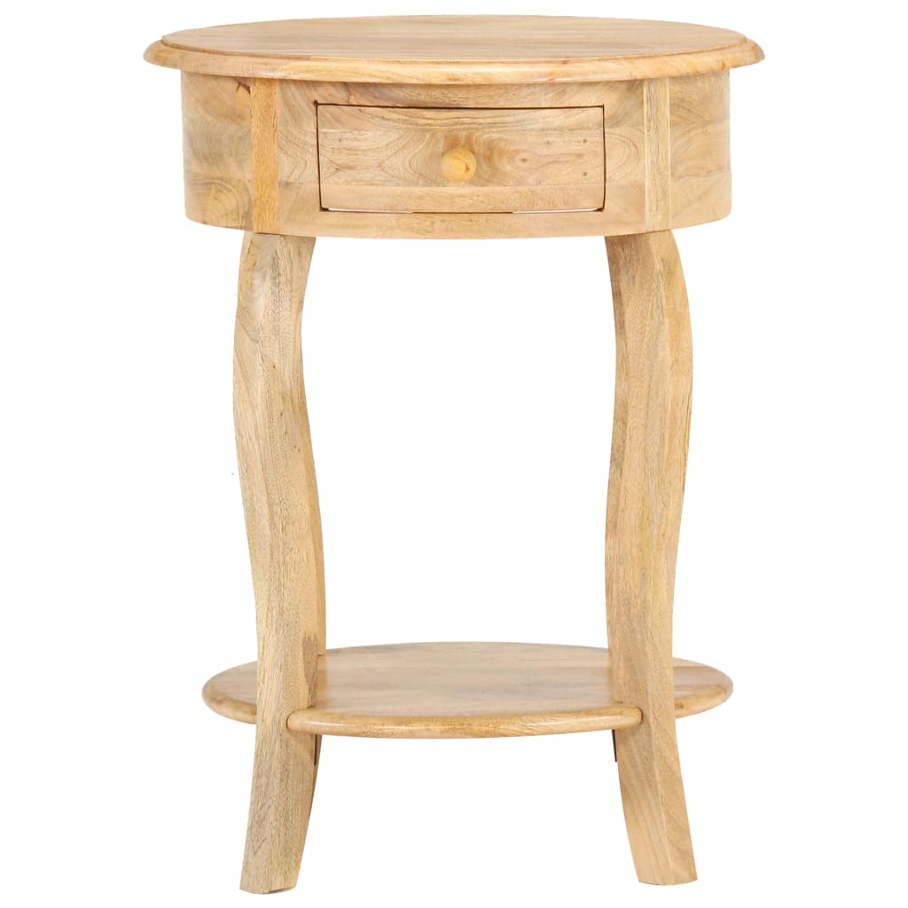 Side Table 37X37X61 Cm Solid Mango Wood