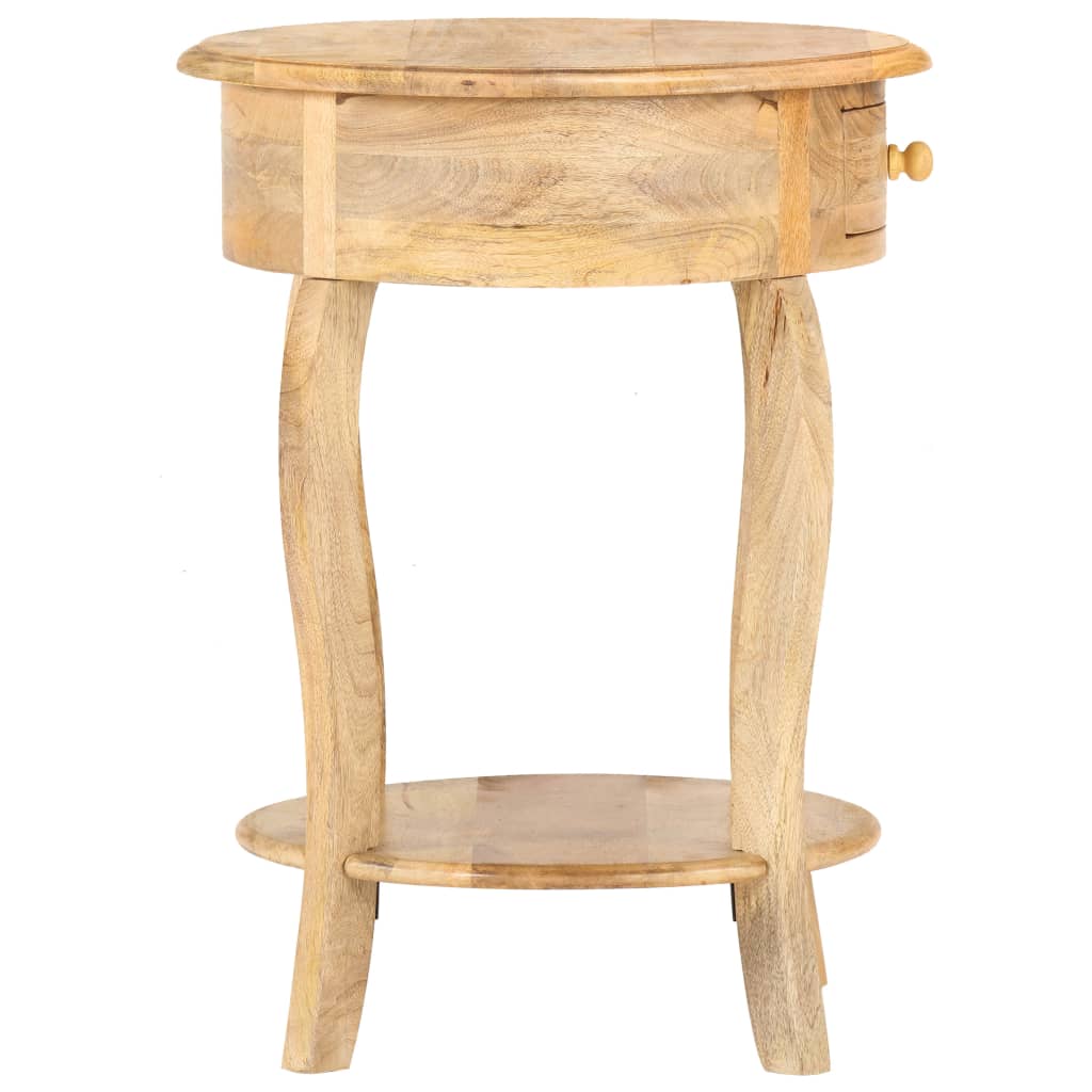 Side Table 37X37X61 Cm Solid Mango Wood