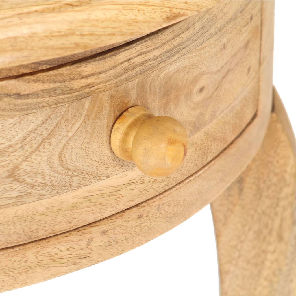 Side Table 37X37X61 Cm Solid Mango Wood