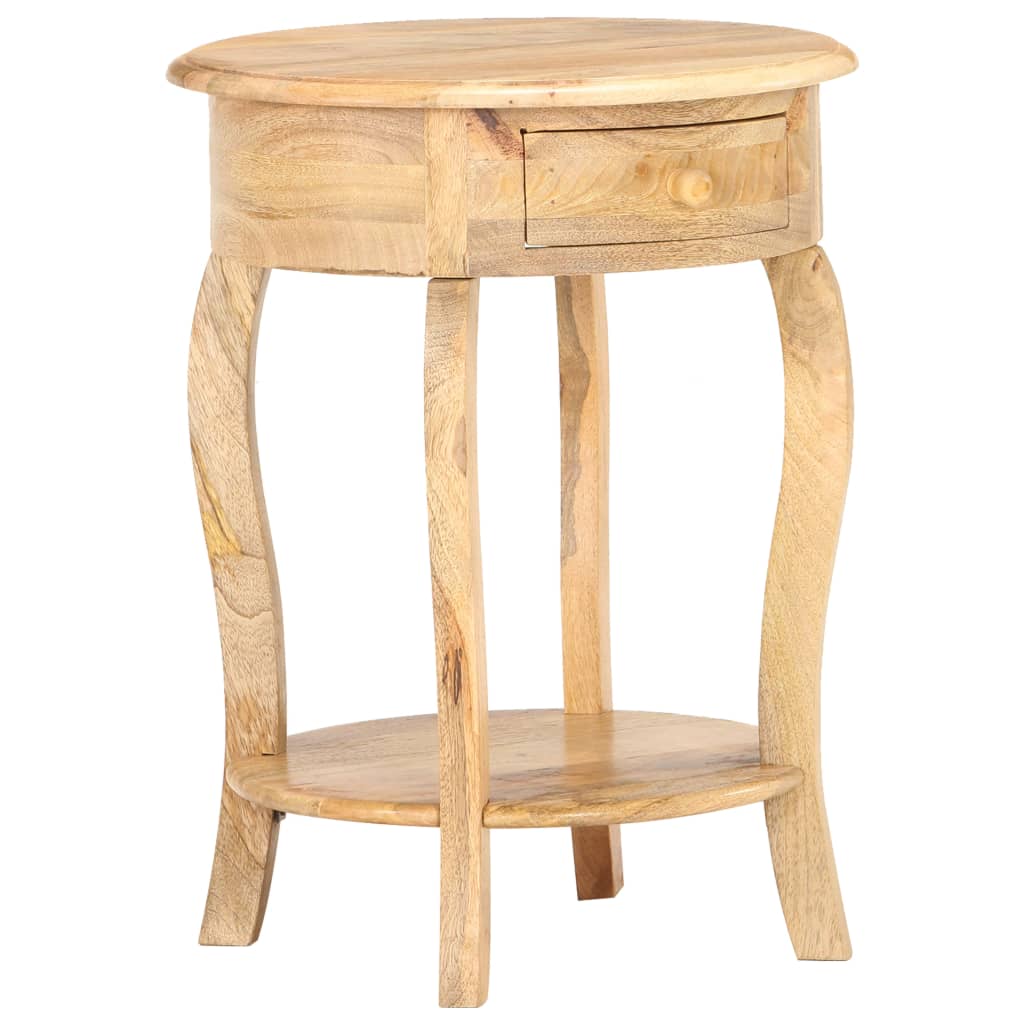 Side Table 37X37X61 Cm Solid Mango Wood