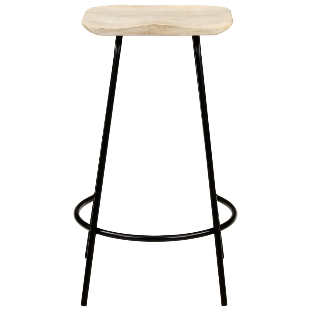 Bar Stools 4 Pcs Solid Mango Wood