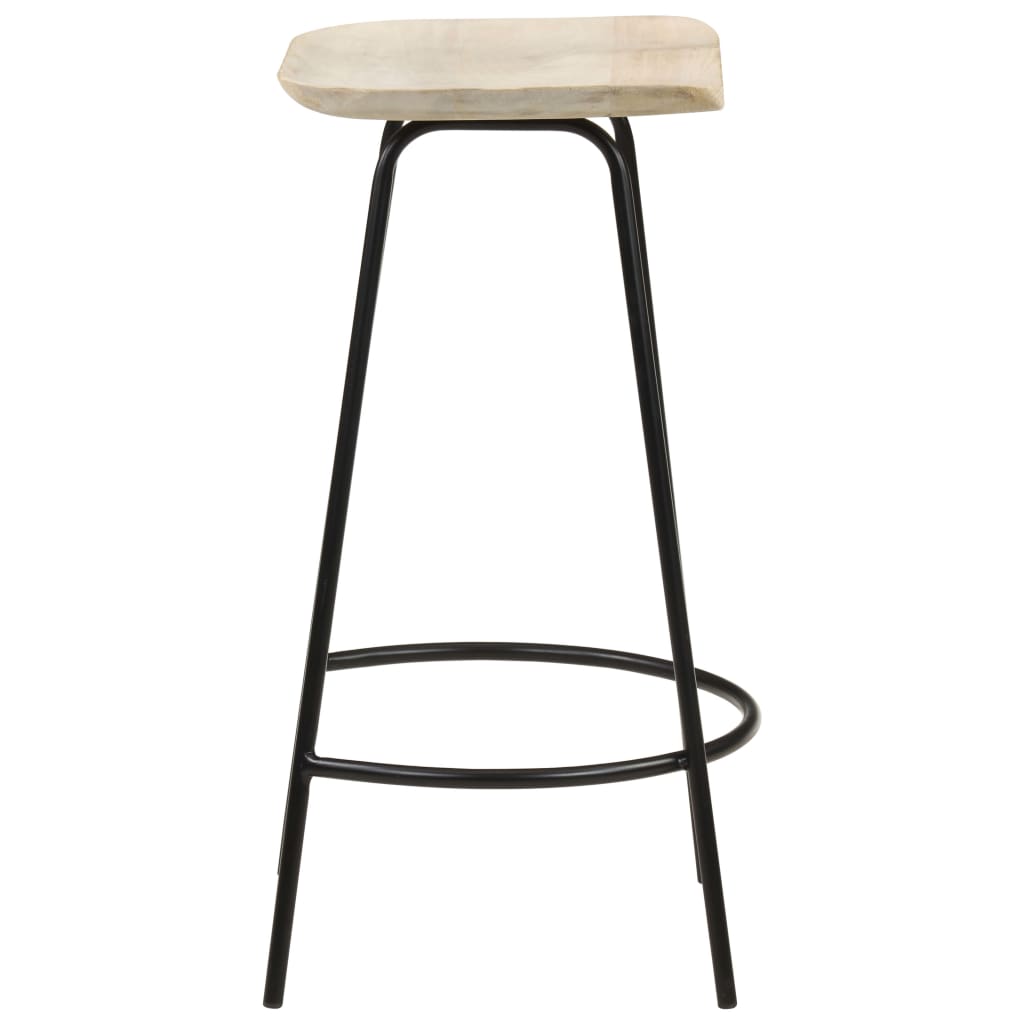 Bar Stools 4 Pcs Solid Mango Wood