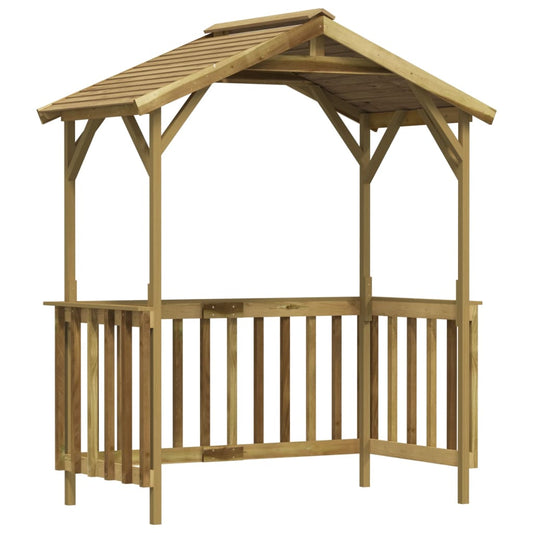 Bbq Shed 163.5X93X210 Cm Impregnated Pinewood