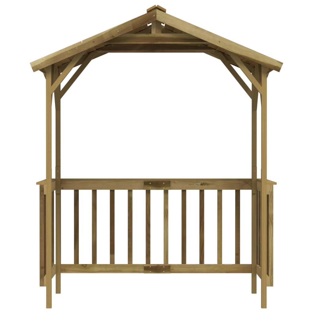 Bbq Shed 163.5X93X210 Cm Impregnated Pinewood