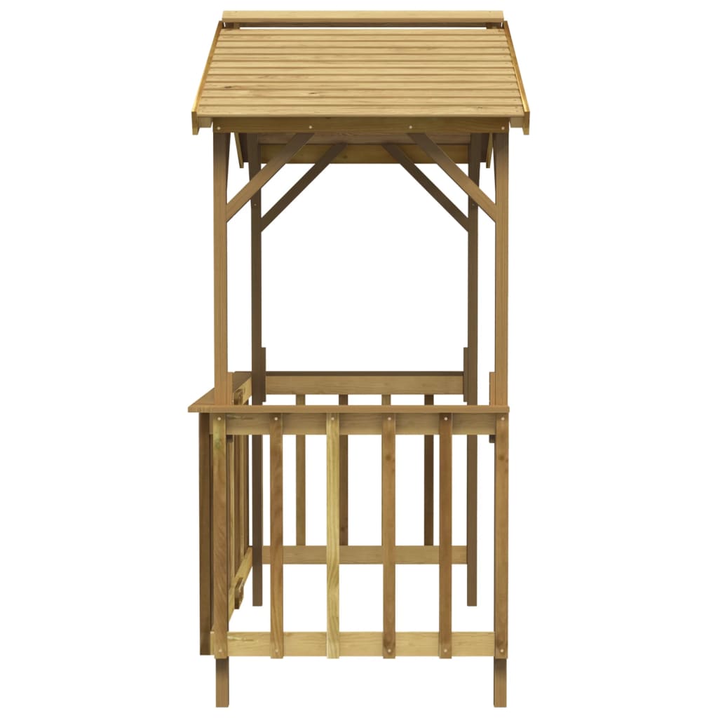 Bbq Shed 163.5X93X210 Cm Impregnated Pinewood