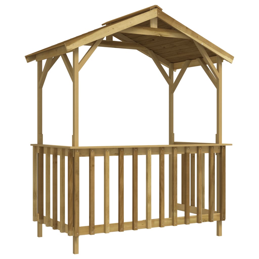Bbq Shed 163.5X93X210 Cm Impregnated Pinewood