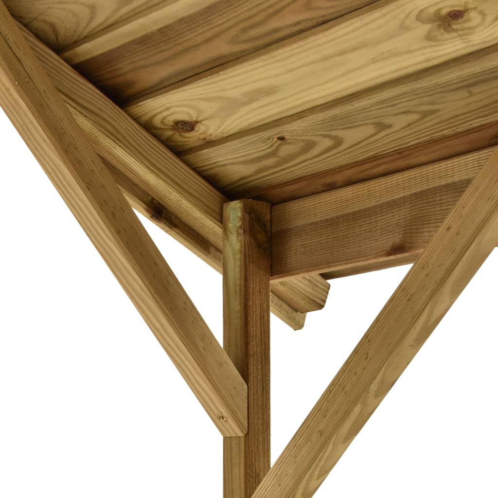 Bbq Shed 163.5X93X210 Cm Impregnated Pinewood