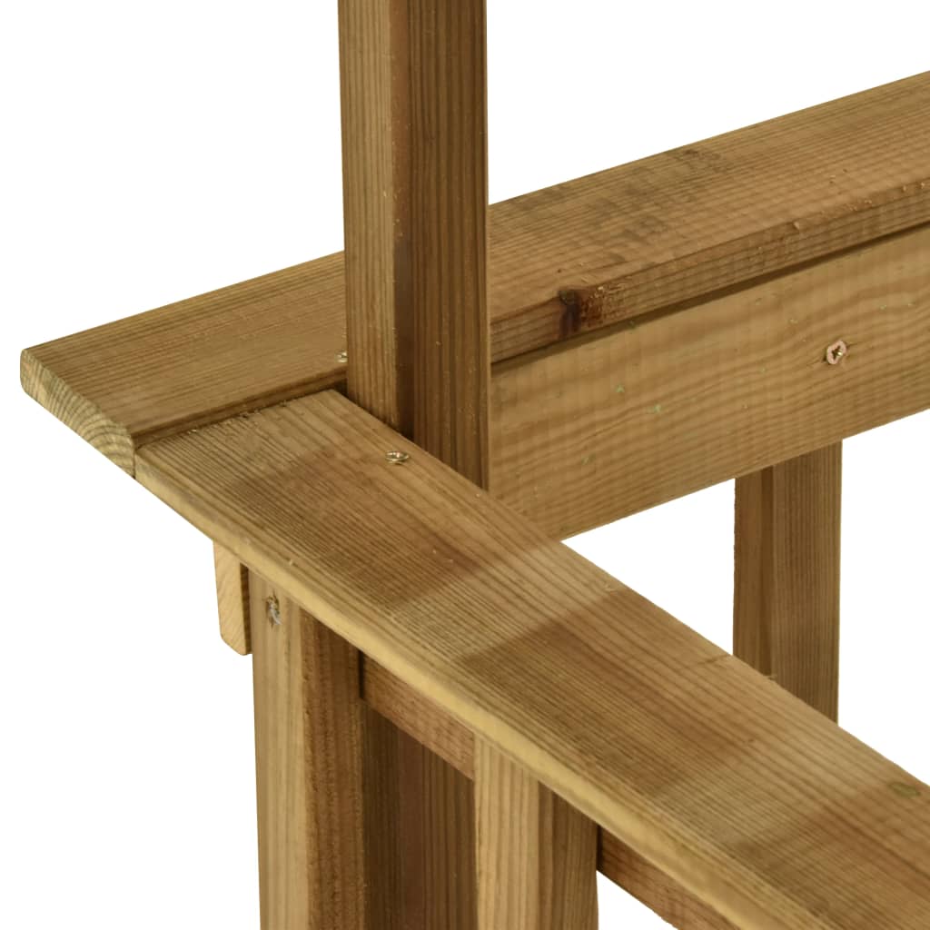 Bbq Shed 163.5X93X210 Cm Impregnated Pinewood