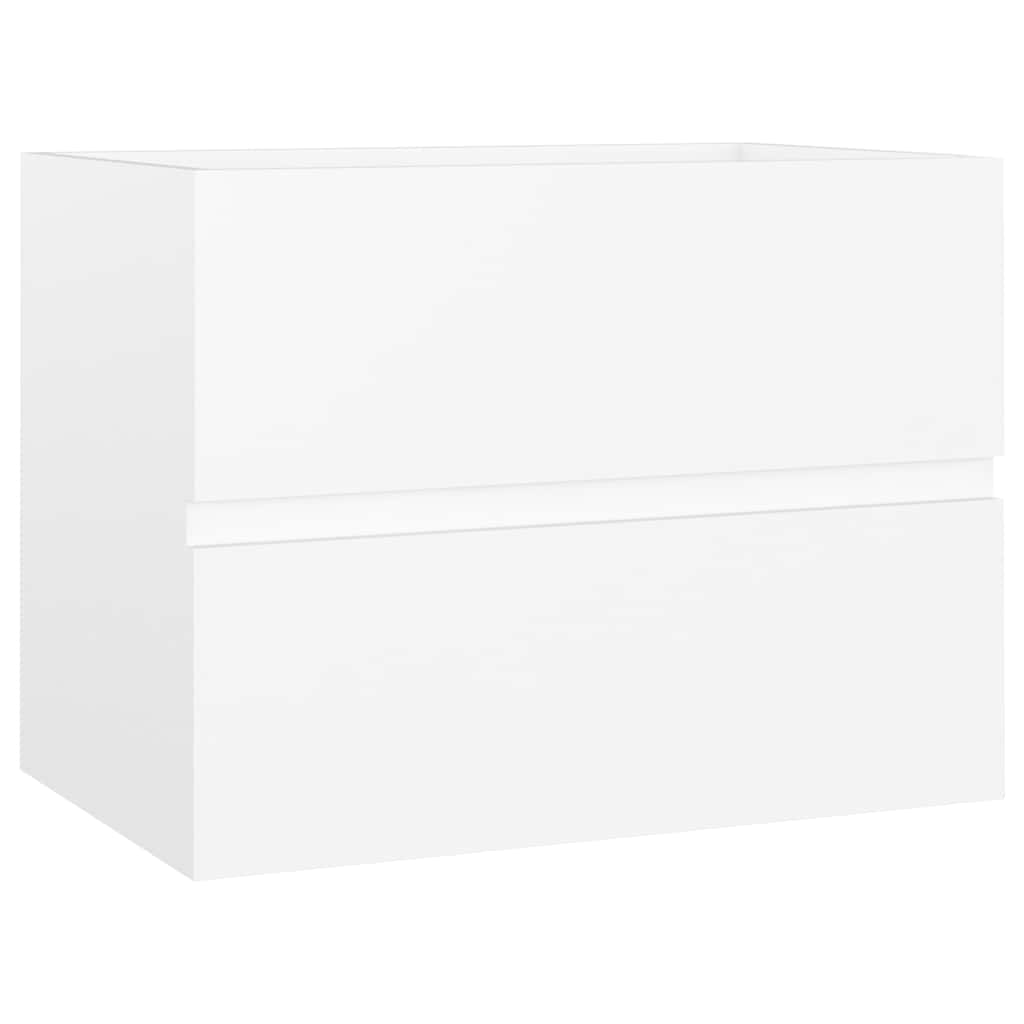 2 Piece Bathroom Furniture Set Engineered Wood