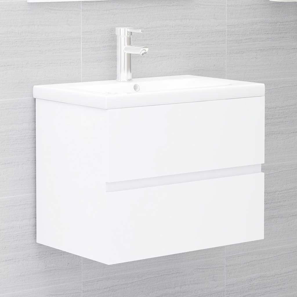 2 Piece Bathroom Furniture Set Engineered Wood