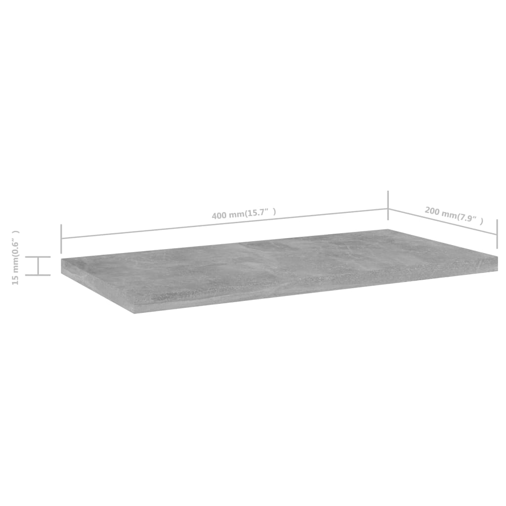 Bookshelf Boards 4 Pcs Engineered Wood