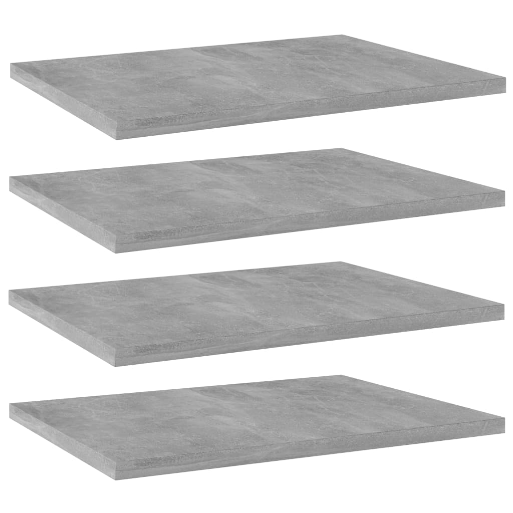 Bookshelf Boards 4 Pcs Engineered Wood
