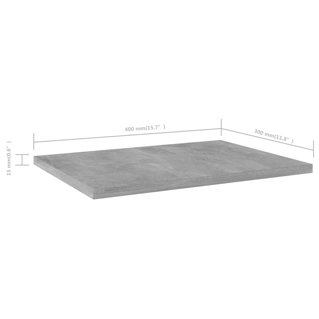 Bookshelf Boards 4 Pcs Engineered Wood