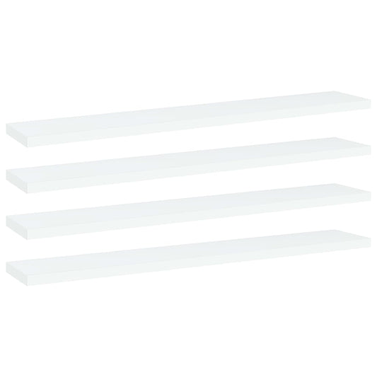 Bookshelf Boards 4 Pcs Engineered Wood